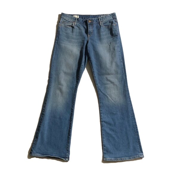 Gap 1969 Perfect Boot Mens 32r Blue Bootcut Jeans - Picture 1 of 10